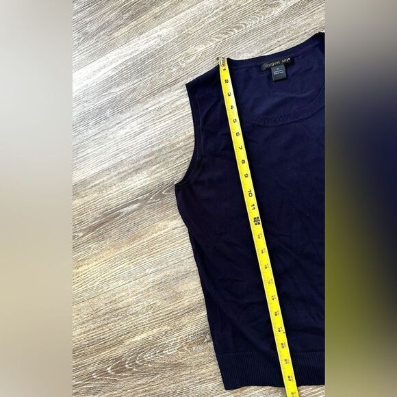 August Silk blue sweater vest - Picture 10 of 10